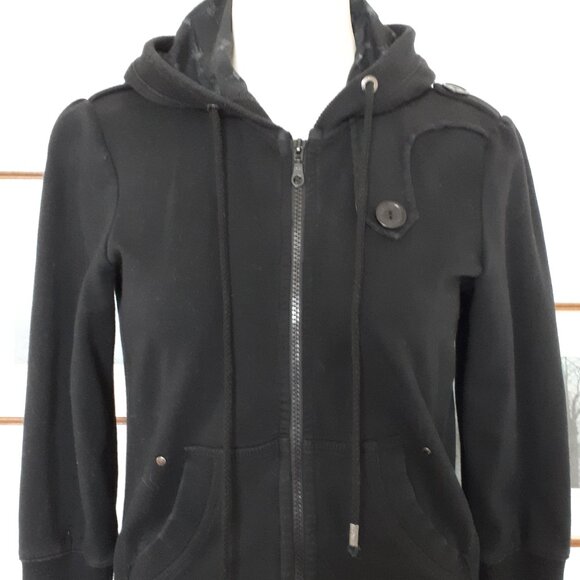 Sanctuary Clothing Los Angeles Hoodie - Black Size Small - Picture 1 of 8
